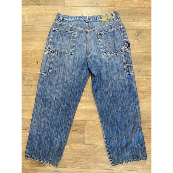 Levi's Silvertab Jeans Mens Size 36x34 Blue Denim Carpenter Wide Leg 90s Vintage - Picture 9 of 11